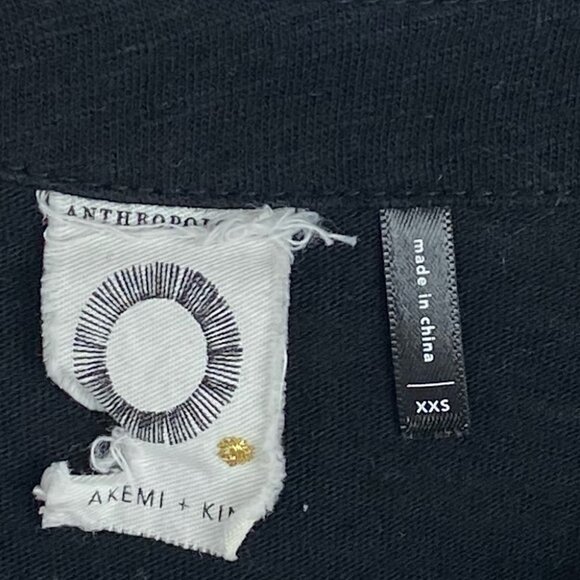 Anthropologie Akemi Kin Maybell Tied Sleeve Bohemian‎ Top Size XXS Boho Bohemian - Picture 4 of 12